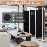 6 Feet 6-Panel Room Divider with Steel Support Base