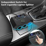 Car mobile phone fast charger, 1 + 3 car cigarette lighter