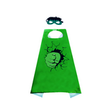 Newest Superhero Kids Capes and Masks Spiderman Costume Double Cape Superhero Kids Cosplay 3-12 Year Old Boy Halloween Gift