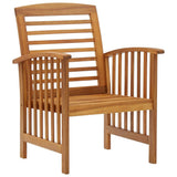 4 Piece Patio Lounge Set Solid Acacia Wood