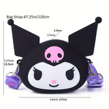 3D Cartoon Silicone Strap Shoulder Bag Purse For Kids
