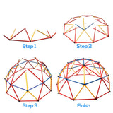 Children Dome Climber Playground Kids Swing Set Climbing Frame Backyard Gym Develop Confidence for Fun Indoor Outdoor XH