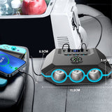 Car mobile phone fast charger, 1 + 3 car cigarette lighter