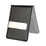 Unisex PU Leather Wallet RFID Blocking Slim Bifold Credit Card Holder with Money Clip