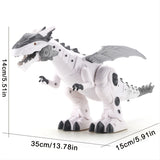 New Lighting Electric Smart Dinosaur Toy; Children Sound Lighting Tyrannosaurus Rex Simulation Animal Mechanical Walking Dinosaur For New Year Gift; Christmas Halloween Gift