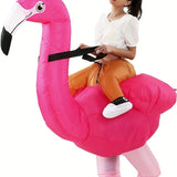 Flamingo Inflatable Costume Christmas Mascot Costume For Women Halloween Cartoon Anime Mascot Cosplay For Party