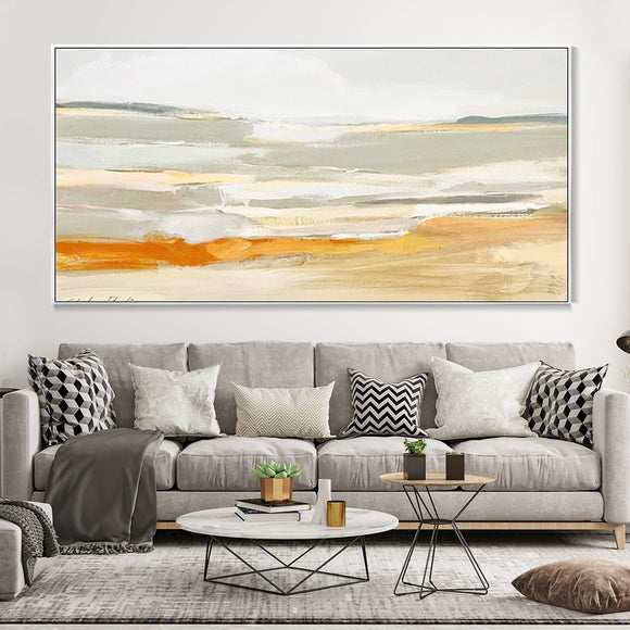 Hand Painted Oil Painting Abstract Earth Color Landscape Painting Minimalist Modern Desert Art Boho Textured Wall Art Wabi Sabi Wall Art Spiritual Decor