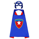 Newest Superhero Kids Capes and Masks Spiderman Costume Double Cape Superhero Kids Cosplay 3-12 Year Old Boy Halloween Gift