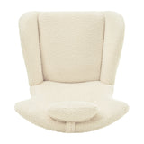 Rocking Chair - with rubber leg and cashmere fabric, suitable for living room and bedroom