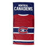 [Personalization Only] Canadiens Personalized Jersey Beach Towel