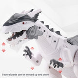 New Lighting Electric Smart Dinosaur Toy; Children Sound Lighting Tyrannosaurus Rex Simulation Animal Mechanical Walking Dinosaur For New Year Gift; Christmas Halloween Gift
