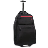 Protege 22" Black Rolling Backpack with Telescopic Handle