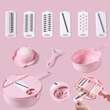 1pc Multifunctional Vegetable Cutter; Potato Shredded Grater; 3 Blades Or 6 Blades For Choose 11in*7.2in