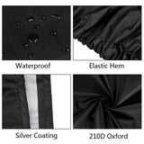 72" Outdoor Lawn Mower Tractor Cover Heavy Duty Waterproof UV Protection Coating
