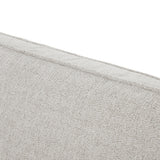 Living Room Upholstered Sofa with high-tech Fabric Surface/ Chesterfield Tufted Fabric Sofa Couch, Large-White