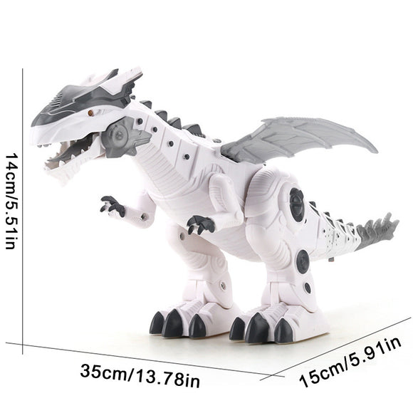 New Lighting Electric Smart Dinosaur Toy; Children Sound Lighting Tyrannosaurus Rex Simulation Animal Mechanical Walking Dinosaur For New Year Gift; Christmas Halloween Gift
