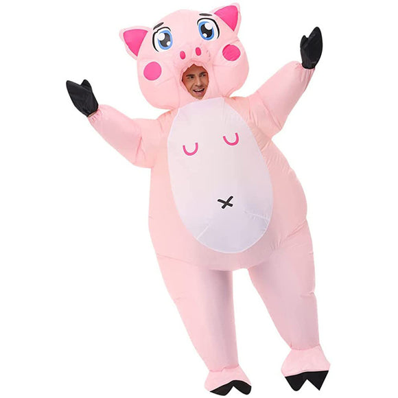 1pc, Inflatable Pig Costume Christmas Costumes Fancy Dress Masquerade Funny Cosplay Party Clothes For Adult, Stage Performance Props, Events Cosplay Props
