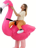 Flamingo Inflatable Costume Christmas Mascot Costume For Women Halloween Cartoon Anime Mascot Cosplay For Party