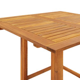 Bistro Table 29.5"x29.5"x43.3" Solid Wood Acacia