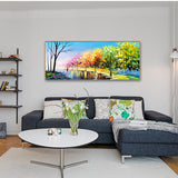 Hand Painted Oil Painting Large original oil painting Abstract art on canvas Natural oil painting Landscape oil painting Living room oil painting