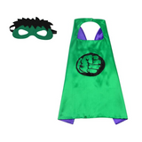 Newest Superhero Kids Capes and Masks Spiderman Costume Double Cape Superhero Kids Cosplay 3-12 Year Old Boy Halloween Gift