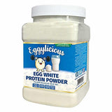 Eggylicious Egg White (Albumin) Powder, Dried Natural Protein Powder, Made from Fresh Eggs, Pasteurized,Non-GMO, No Additives, Used for Baking Icing,1lbs(16oz)