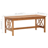 3 Piece Patio Lounge Set Solid Acacia Wood
