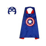 Newest Superhero Kids Capes and Masks Spiderman Costume Double Cape Superhero Kids Cosplay 3-12 Year Old Boy Halloween Gift