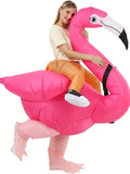 Flamingo Inflatable Costume Christmas Mascot Costume For Women Halloween Cartoon Anime Mascot Cosplay For Party