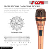 5 Core Microphone Pro Microfono Dynamic Mic XLR Audio Cardiod Vocal Karaoke ND-807 CoppereX