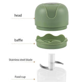 1pc Electric Garlic Chopper, Onion Chopper, USB Charging Vegetable Mincer, Electric Mini Chopper, Food Processor, Kitchen Tools