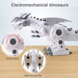 New Lighting Electric Smart Dinosaur Toy; Children Sound Lighting Tyrannosaurus Rex Simulation Animal Mechanical Walking Dinosaur For New Year Gift; Christmas Halloween Gift