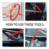 Stainless steel long distance car emergency key hook tool New 7-piece set hook tool 27pcS set wedge airbag wrench combination tool