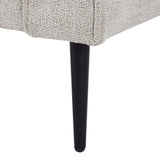 Living Room Upholstered Sofa with high-tech Fabric Surface/ Chesterfield Tufted Fabric Sofa Couch, Large-White