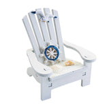 Beach Chair Home Decoration Creative Cute Ocean Beach Chair Ornament Wooden Craft Mini Miniature Kids Toy Decoración Hogar