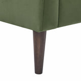 Modern Upholstered Tufted Accent Chair, Velvet Fabric Single Sofa Side Chair, Comfy Barrel Club Living Room Armchair with Solid Wood Legs for Bedroom Living Reading Room Office