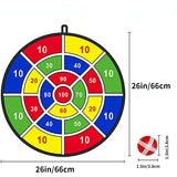 26 Inch Kids Dart Board With 8 Sticky Balls; Boys Toy; Indoor/Sport Outdoor Fun Party Game Toy For 3 4 5 6 7 8 9 10 11 12 Years Old Boys And Girls Birthday Gifts