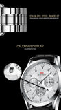 Men's Three-eye Multi-function Sports Quartz Watch