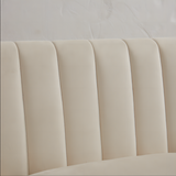 Modern Upholstered Tufted Accent Chair, Velvet Fabric Single Sofa Side Chair, Comfy Barrel Club Living Room Armchair with Solid Wood Legs for Bedroom Living Reading Room Office