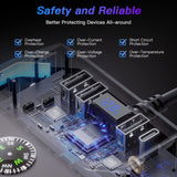 Car mobile phone fast charger, 1 + 3 car cigarette lighter