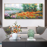 Hand Painted Oil Painting Large original painting on canvas Spring painting Abstract art Natural Painting Beautiful Flower painting large wall art