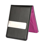 Unisex PU Leather Wallet RFID Blocking Slim Bifold Credit Card Holder with Money Clip