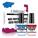 Limegirl Nail Base Glue Nail Adhesive Reinforcement Binders Liquid Matching Agent Desiccant Nail Primers Nail Prep Dehydrator