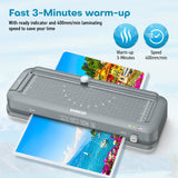 Laminator, A4 Laminator Machine, WORIKIZE Thermal Laminator with Laminating Sheets 20 Pouches for Home Office School