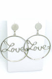 Hoops - Love Earrings