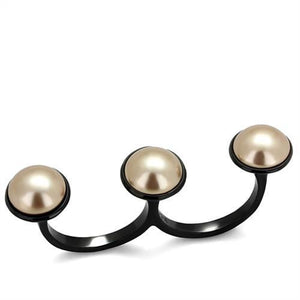 TK2104 IP Black(Ion Plating) Stainless Steel Ring